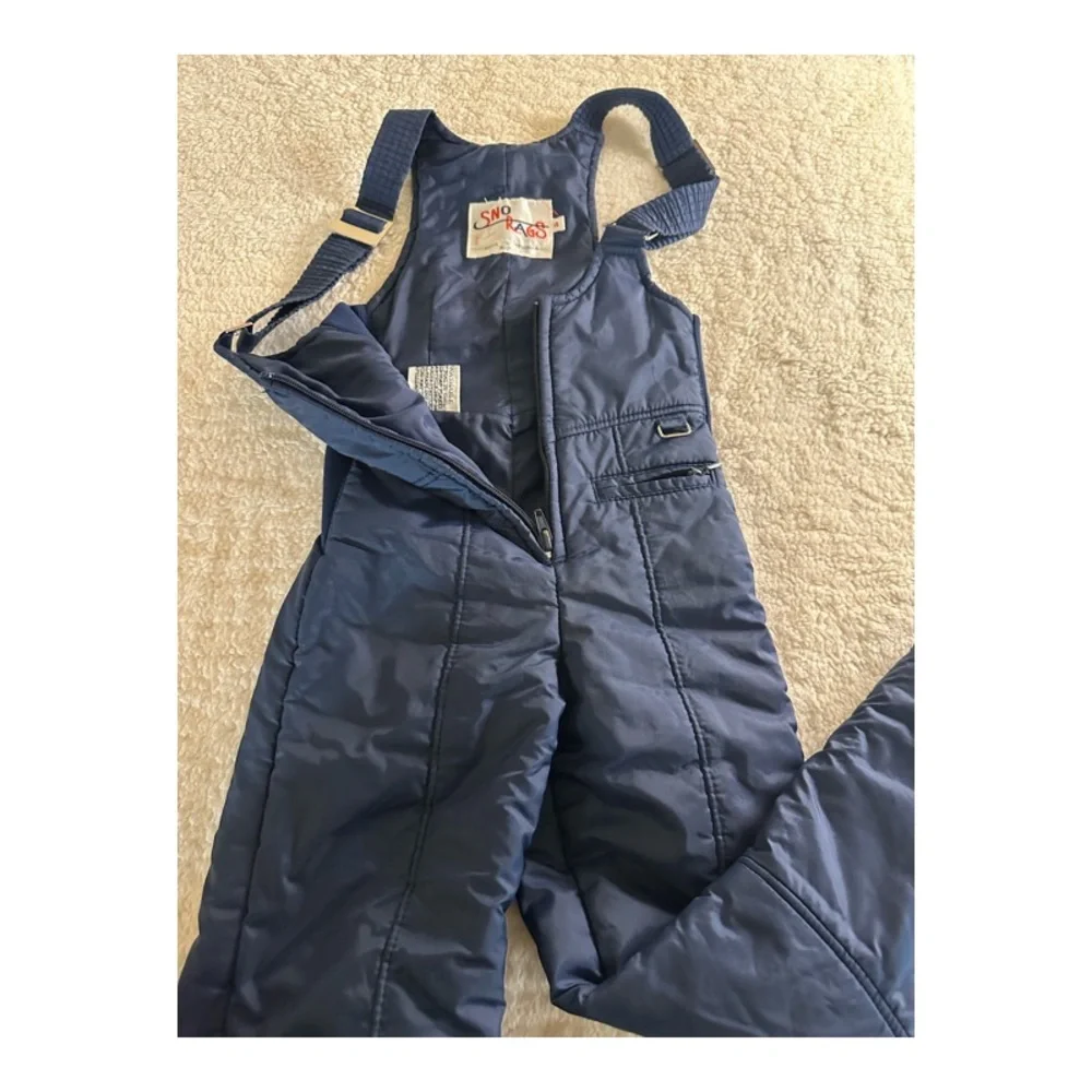 Sno Rags UNISEX Snow Bib Ski Pants Snowsuit Overalls Pants Size 4
